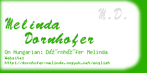 melinda dornhofer business card
